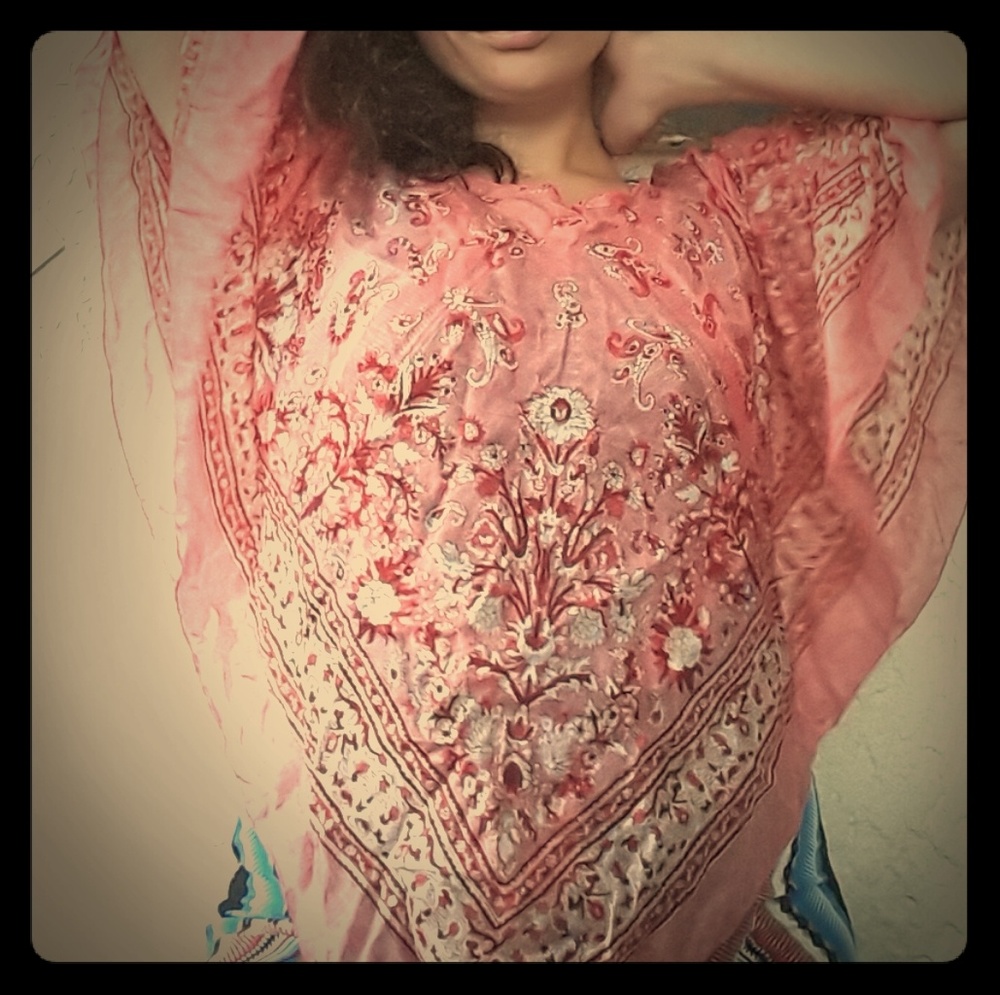 Silk Scarf Top